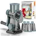 Rotary Cheese Grater & Vegetable Shredder — 3-in-1 Hand Crank