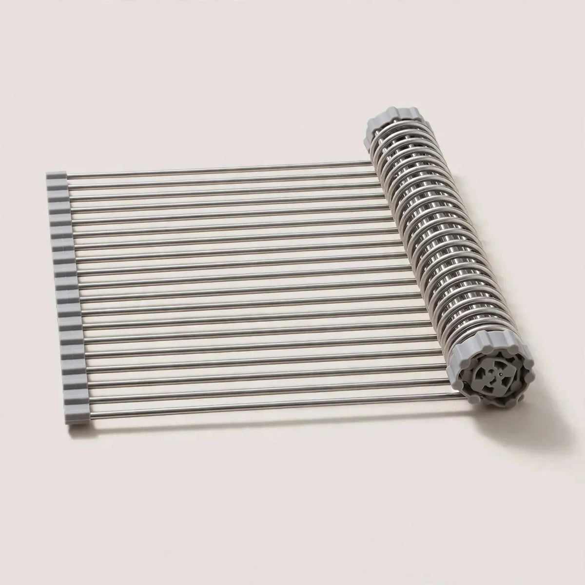 Roll-Up Over-Sink Drying Rack — Stainless Steel